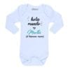 Body Bebé Hola Mundo Hermano Menor Nombre Personalizado Calambur blanco