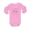 Body Bebé Increíble Hija Nombres Personalizados Calambur rosado