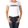 Polera Mujer Año de nacimiento Calambur blanco
