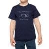 Polera Niños Increíble Hijo Nombres Personalizados Calambur azul marino