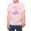 Polera Niña Niñita Súper Cool Calambur rosado