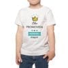 Polera Niño Promovida a Hermana Mayor Nombre Personalizado Calambur blanco