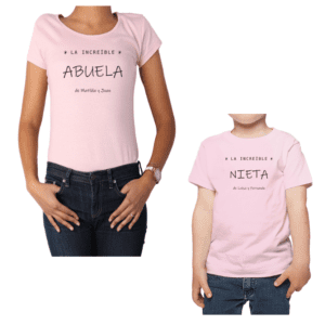 Conjunto Increíble Abuela Increíble Nieta Hija