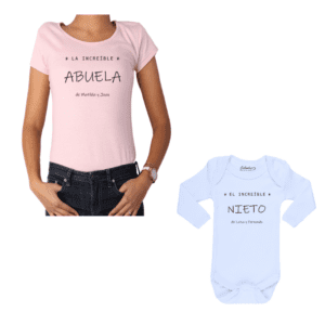 Conjunto Increíble Abuela Increíble Nieto Bebe