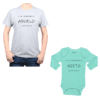 Conjunto Increíble Abuelo Increíble Nieta Bebe