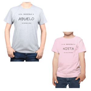 Conjunto Increíble Abuelo Increíble Nieta Niña