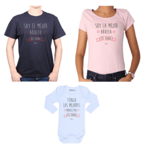 Conjunto Mejor Abuelo Mejor Abuela Mejores Abuelitos Poleras y Body Calambur