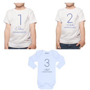 Conjunto Hermanos Mayor Medio Menor Niños y Bebé