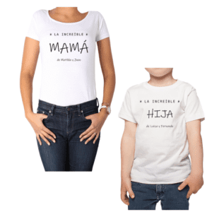 Conjunto Increíble Mamá Increíble Hija Niño