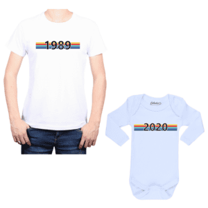 Conjunto Año Nacimiento Papá Bebé