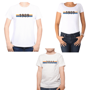 Conjunto Año Nacimiento Papá Mamá Niño Personalizado