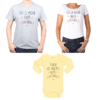Conjunto Mejor Papá Mejor Mamá Mejores Papas Poleras y Body Calambur