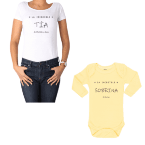 Conjunto Increíble Tía Increíble Sobrina Personalizado