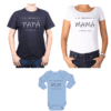 Conjunto Increíble Papá Increíble Mamá Increíble Hijo Bebé
