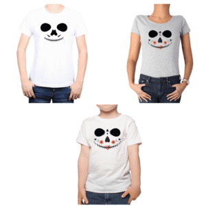 Conjunto Papá Mamá Niña Calavera Halloween Calambur