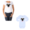 Conjunto Mama Bebé Minnie Minnie Navidad Calambur