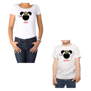 Conjunto Mamá Niña Minnie Minnie Navidad Calambur