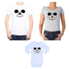 Conjunto Papá Mamá Hija Calavera Halloween Calambur