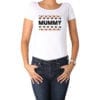 Polera Mujer Halloween Mummy Calambur blanco