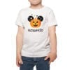 Polera Zapallo Halloween Niños Calambur blanco