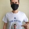 Polera hombre Mascarilla Foto personalizada