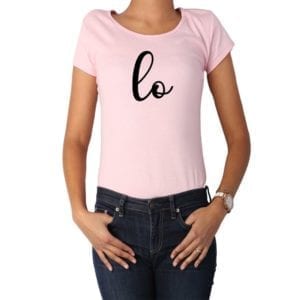 Polera mujer San Valentín Love rosado