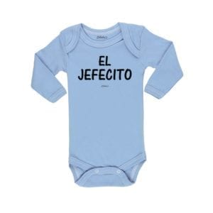 body bebe calambur el jefecito color celeste