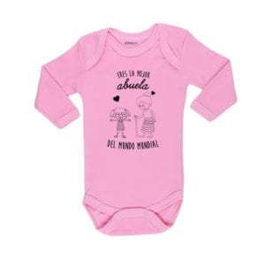 body bebe calambur eres la mejor abuela del mundo mundial ninita color rosado