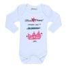 body bebe calambur felices mami siempre sere tu princesa personalizado color blanco