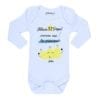 body bebe calambur felices papi siempre sere tu principe personalizado color blanco