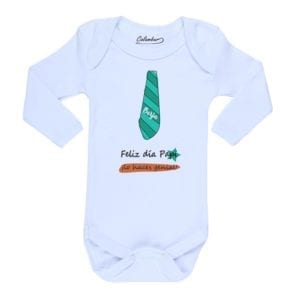body bebe calambur feliz dia papi lo haces genial personalizado color blanco