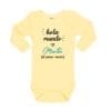 body bebe calambur hola mundo soy el primo menor personalizado color amarillo