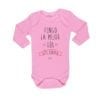 body bebe calambur tengo la mejor tia 2 color rosado