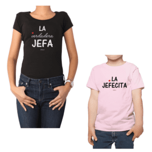 conjunto mamá niña jefa jefecita poleras Calambur