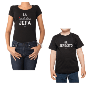 conjunto mamá niño jefa jefecito poleras Calambur