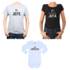 conjunto papa mamá bebé jefe jefa jefecita poleras y body Calambur