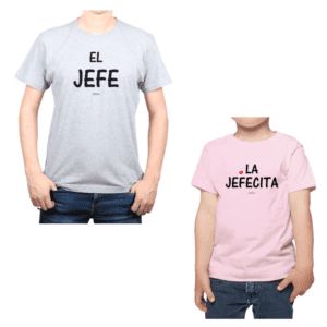 conjunto papa niña jefe jefecita poleras Calambur