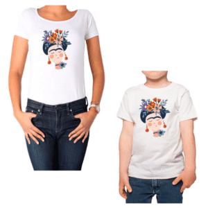 conjunto mamá niños Frida Kahlo día de la madre poleras Calambur