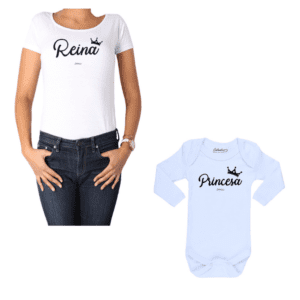 conjunto reina princesa polera y body Calambur