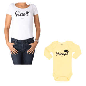 conjunto reina principe polera y body Calambur