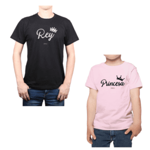 conjunto rey princesa poleras Calambur