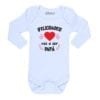 Body bebe calambur Felicidades vas a ser Papá blanco