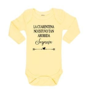 Body bebe calambur Cuarentena no estuvo tan aburrida amarillo
