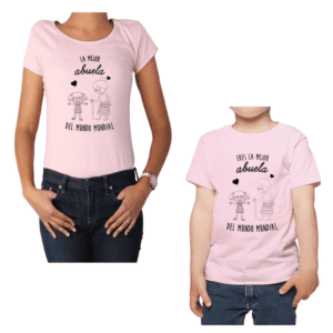 conjunto abuela nieta mejor abuela poleras Calambur