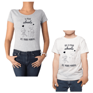 conjunto abuela nieto mejor abuela poleras Calambur