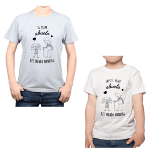 conjunto abuelo nieto mejor abuelo poleras Calambur