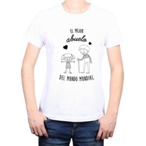 polera hombre calambur el mejor abuelo del mundo mundial niña color blanco
