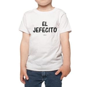 polera nino calambur el jefecito color blanco