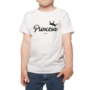 polera nino calambur princesa color blanco