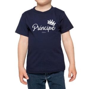 polera nino calambur principe color azul